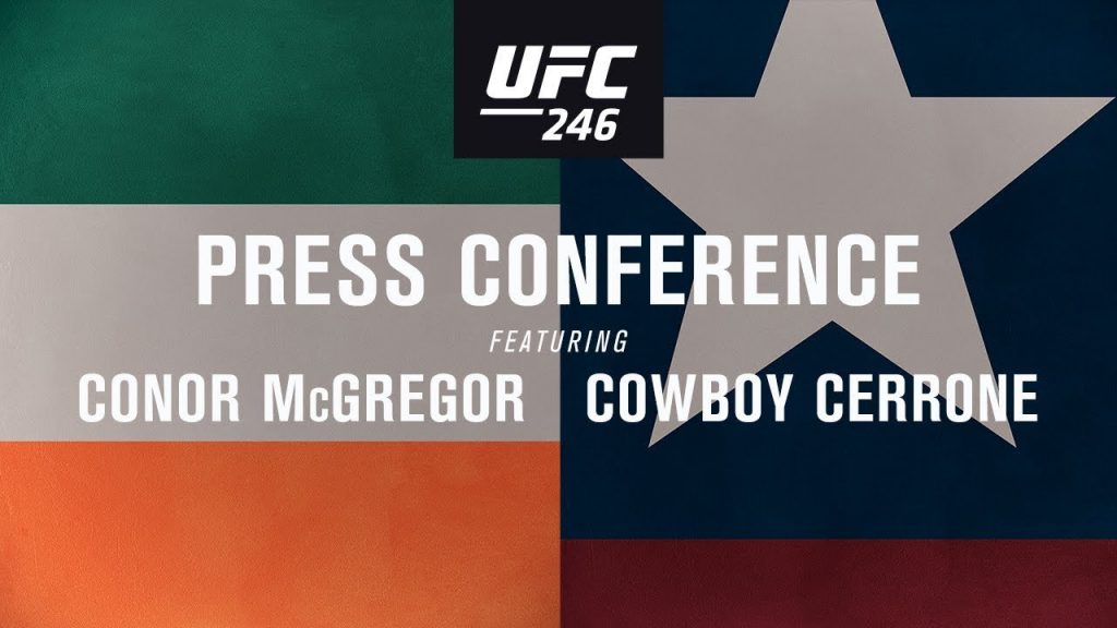 Tlačová konferencia UFC 246: McGregor vs. Cerrone (LIVESTREAM)