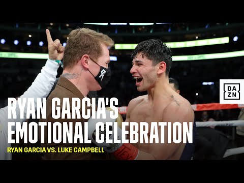 Ryan Garcia's Immediate Emotional Reaction To KOing Luke Campbell