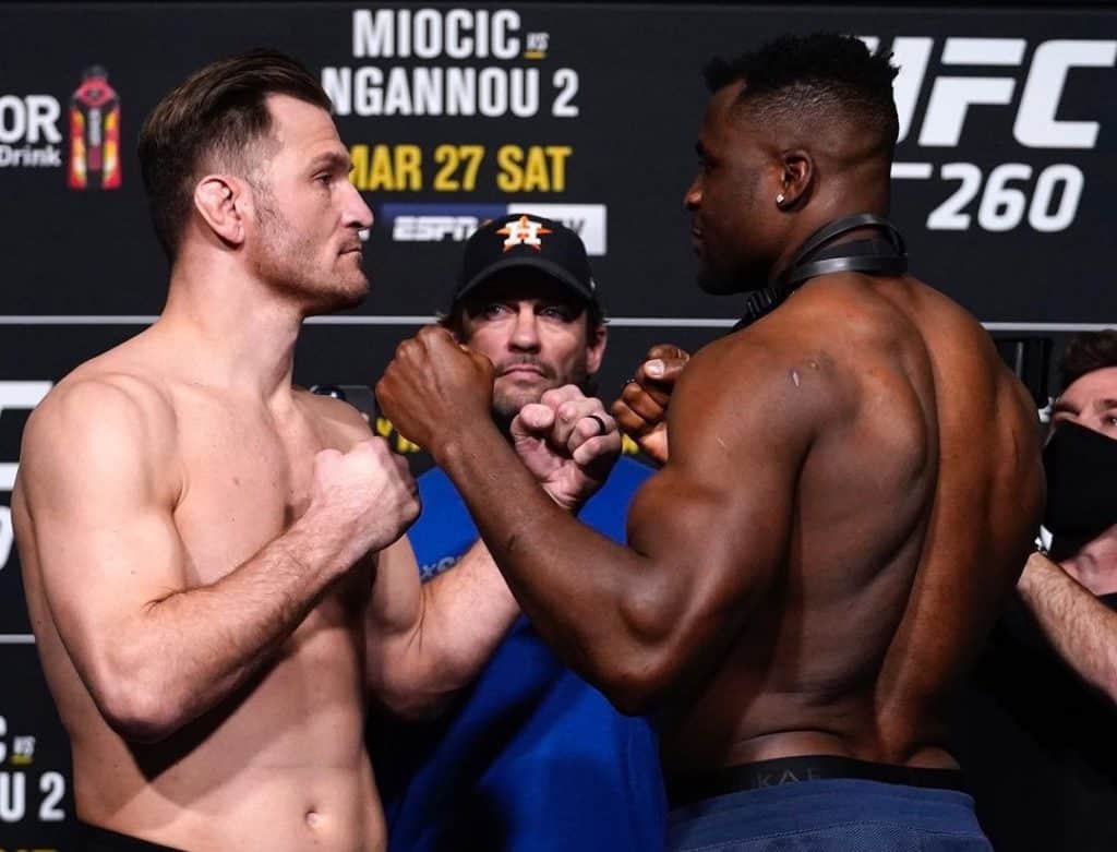 Výsledky UFC 260: Stipe Miocic vs Francis Ngannou