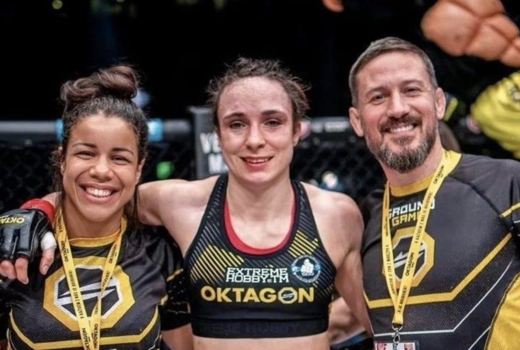 Lucie Pudilová a jej tréner John Kavanagh reagujú na Luckin návrat do UFC