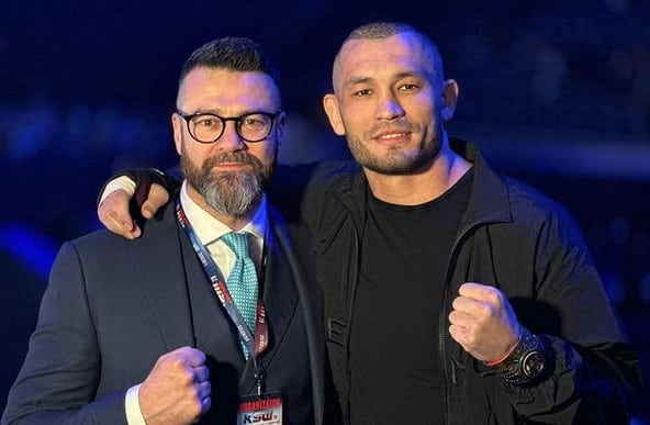 Šéf KSW Martin Lewandowski a Makhmud Muradov na turnaji v Liberci