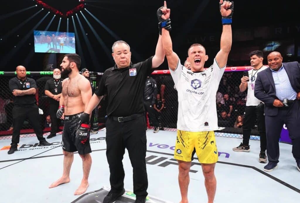 Felipe Lima získal bonus za výkon večera. Toto je jeho reakcia po víťaznej premiére v UFC