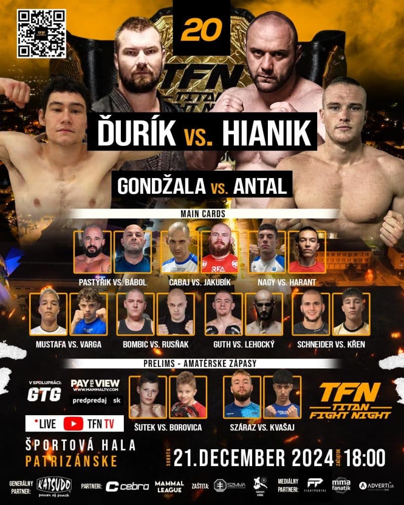 Bojovník známy pod prezývkou "Slovenský Diaz" sa už tento víkend predstaví na turnaji Titan Fight Night 20 v Partizánskom